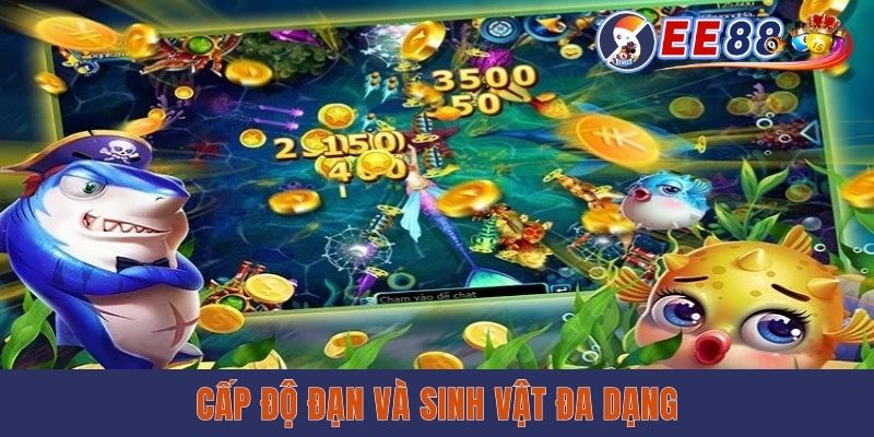 Bắn Cá Xèng - Chơi Game Hay, Rinh Thưởng Lớn Dễ Dàng Cấp độ đạn và sinh vật đa dạng